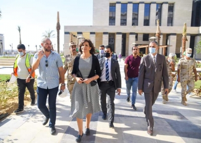 وزيرة الهجرة تتفقد مقر الوزارة بالحي الحكومي في العاصمة الإدارية الجديدة