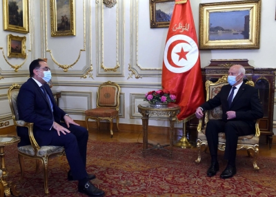 الرئيس التونسى يستقبل رئيس الوزراء بمقر إقامته فى القاهرة