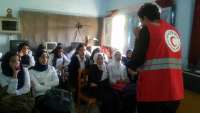 الهلال الأحمر المصرى فرع السويس يستكمل مبادرة أنت الأقرب للمصاب بزيارة مدرسة الثانوية الجديدة  بنات