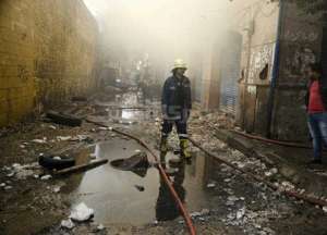 حريق بمصنع لإنتاج الزجاج بمدينة السادات
