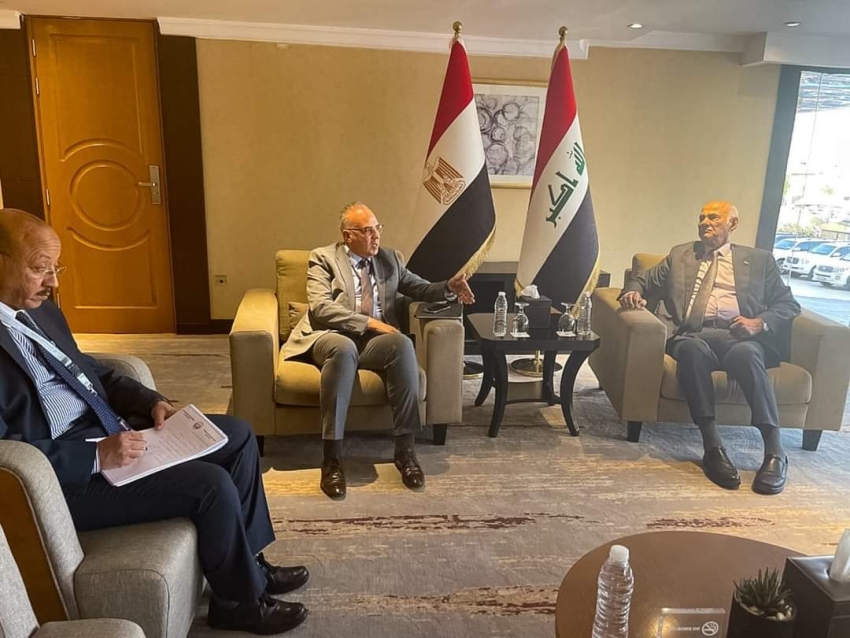 ** على هامش مؤتمر بغداد الدولى الرابع للمياه .. الدكتور سويلم يلتقى وزير الموارد المائية بالجمهورية العراقية