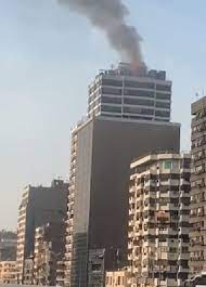 حريق هائل يتسبب في تضرر شركة الزيوت ودار نهضة مصر