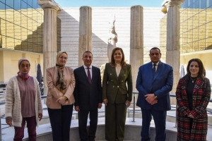 وزيرا التنمية المحلية والتخطيط  ومحافظ الإسكندرية يتفقدون مشروع  تطوير المتحف اليوناني الروماني
