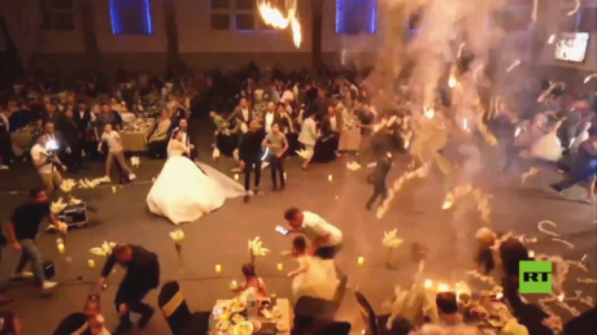 شاهد آخر لحظات حفل زفاف قبل فاجعة حريق الحمدانية