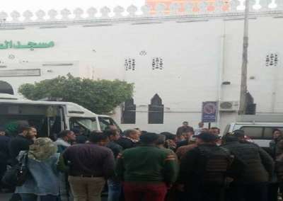 Suezbalady | السويس بلدي - بالصور:اشتباه في وجود قنبلة بمحيط مسجد الخضر بالغريب وامن السويس يفحصه
