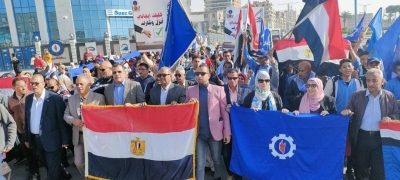 عماره يقود مسيرة حاشدة للمعلمين والطلاب للتصويت بلجان المحافظة